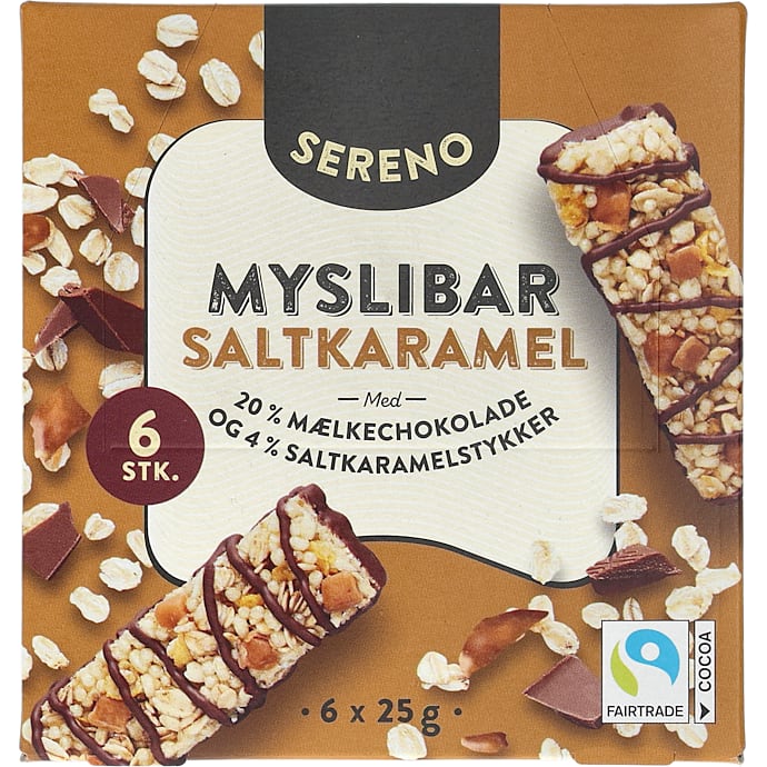 Müslibar m. saltkaramel