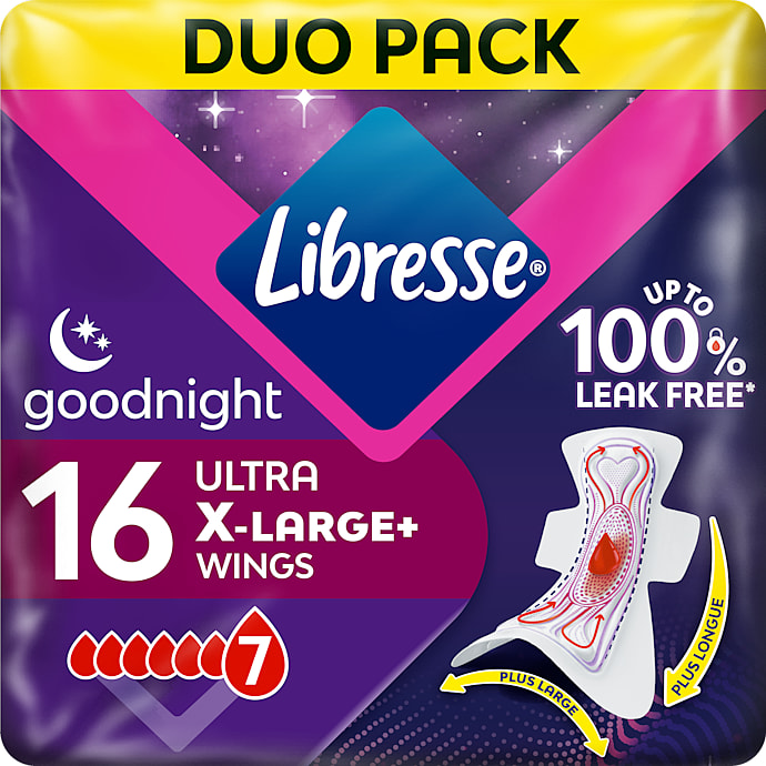 Ultra X-large natbind m. vinger super sugeevne – produktbillede