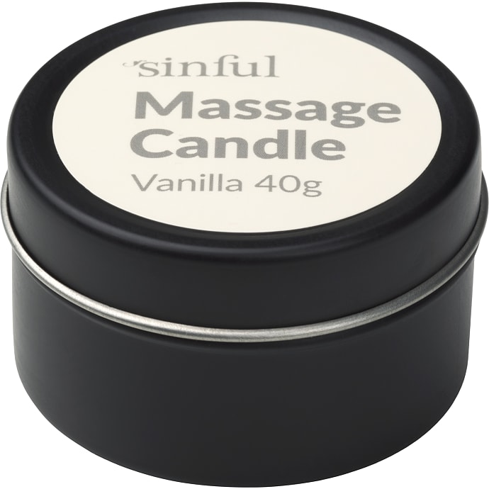 Sinful vanilje massagelys 40 g