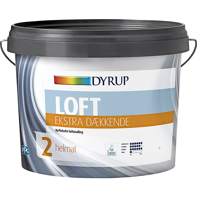Dyrup loftmaling Ekstra dækkende 9 liter - hvid