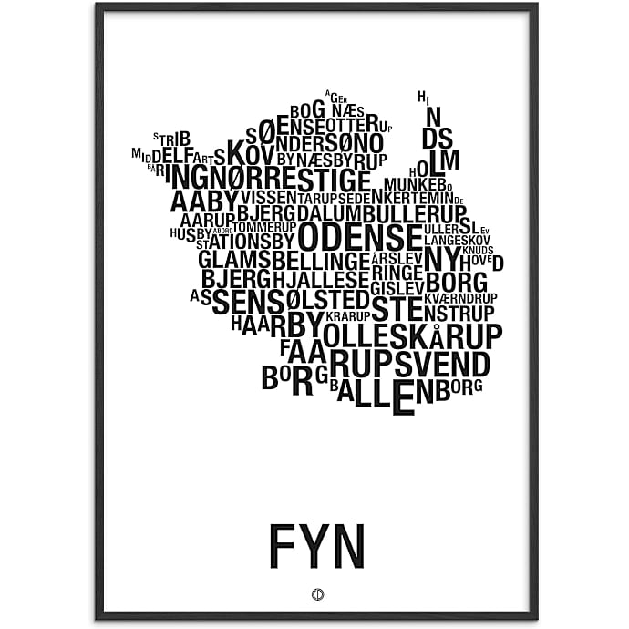 Citatplakat Fyn Byer 50x70