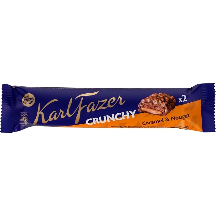 Fazer Chokoladebar m. karamel og nougat