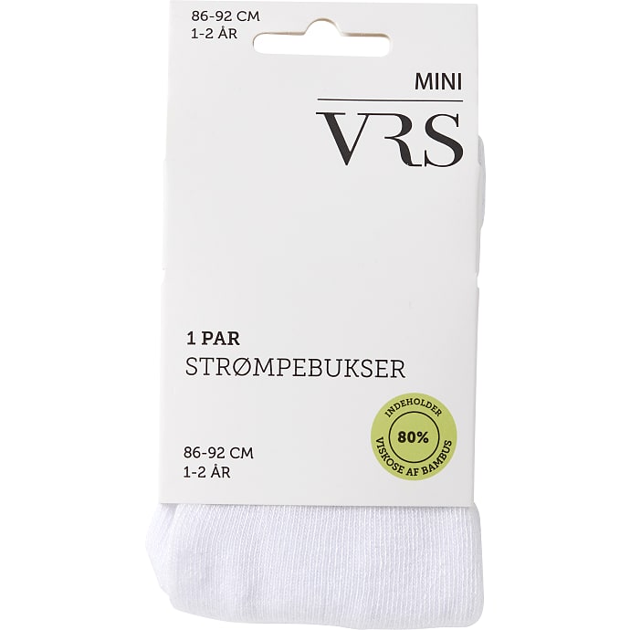 VRS baby strømpebukser str. 1-2 år - hvid