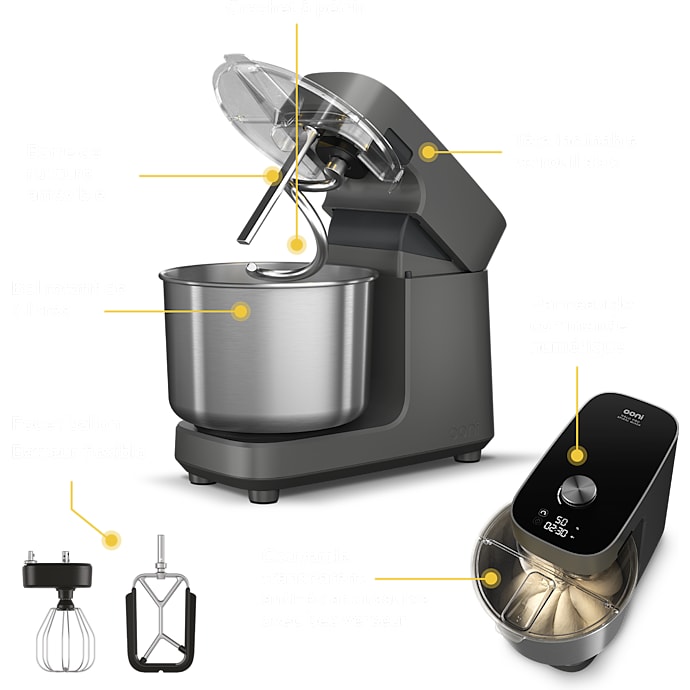 Ooni Halo Pro Spiral mixer Charcoal grey