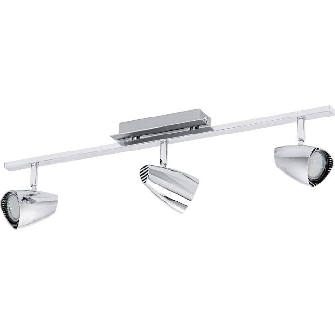Eglo Corbera LED 3-spotskinne krom
