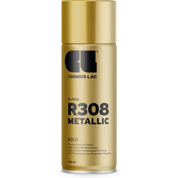 Cosmos spraymaling metallic 0,4 liter - Bright Gold