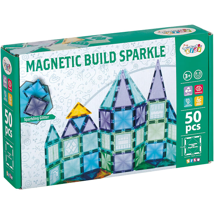 Construktor kid magnetisk byggesæt 50 dele