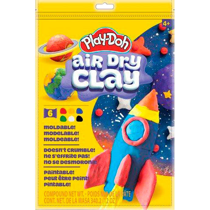 Play-Doh lufttørret ler multifarvet 340 g