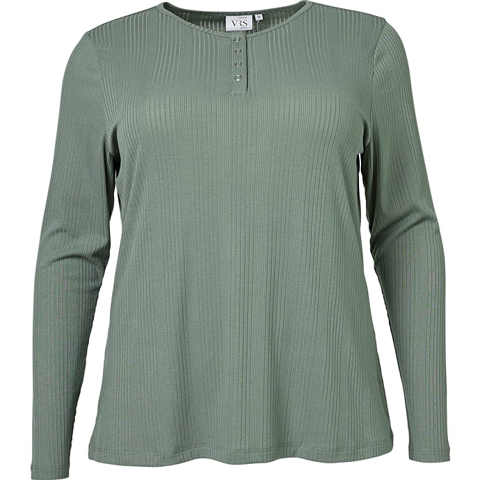 VRS dame ribtrøje str. 52 - grøn
