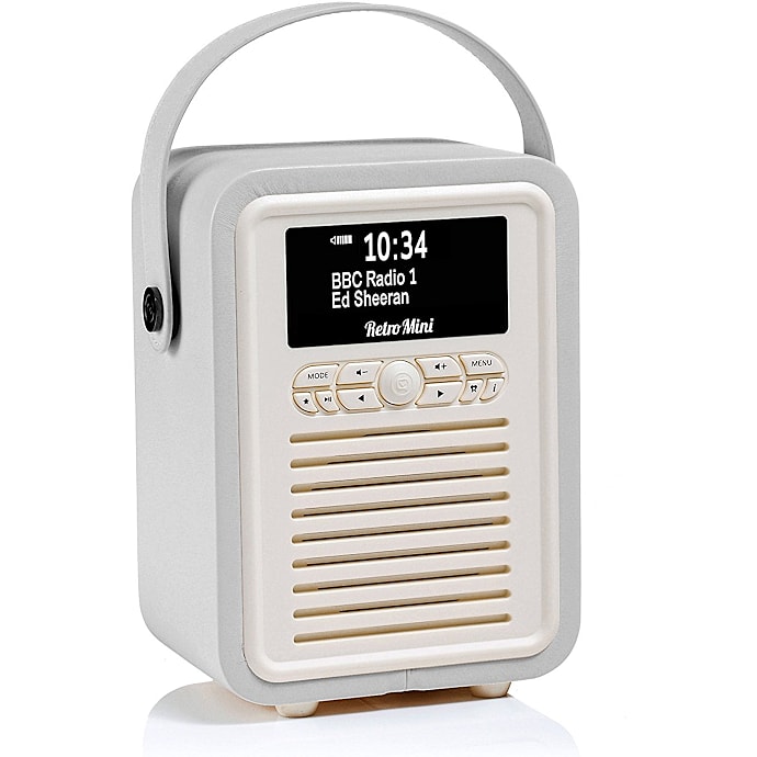 VQ Retro Mini DAB+/FM radio Bluetooth grå