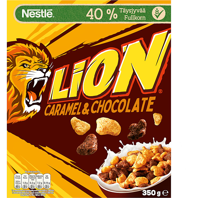 Lion m. karamel- og chokosmag – produktbillede