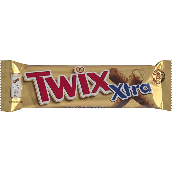TWIX Chokoladebar m. kiks og karamel