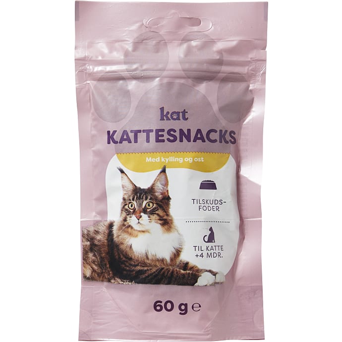 Kat Kattesnacks m. kylling og ost