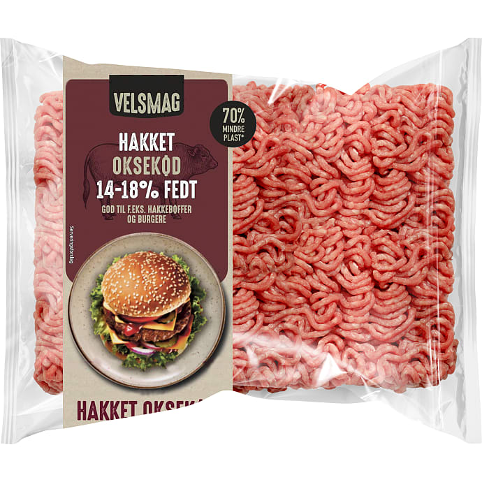 Velsmag Hakket oksekød 14-18% fedt 400 g