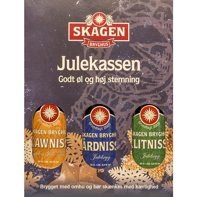 Gaveæske m. blandede juleøl