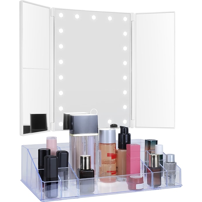 Essential makeupspejl med LED