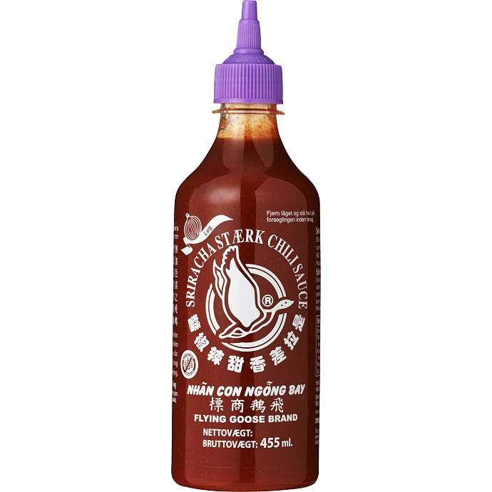 Sriracha chilisauce m. løg stærk