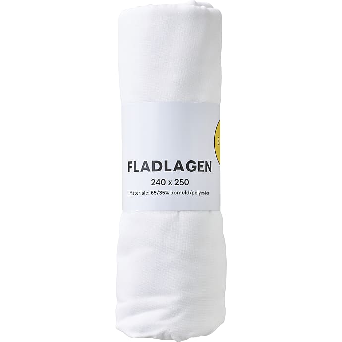 BASIS fladlagen 240x250 cm - hvid