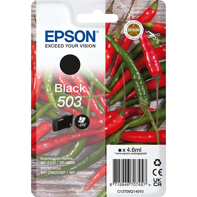 Epson T503 Blæk Sort