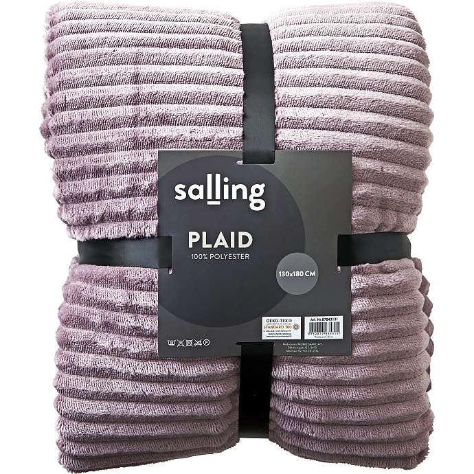 Salling plaid 130x180 cm - rosa