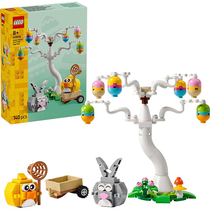 LEGO Påskehare og kylling på æggejagt 40808