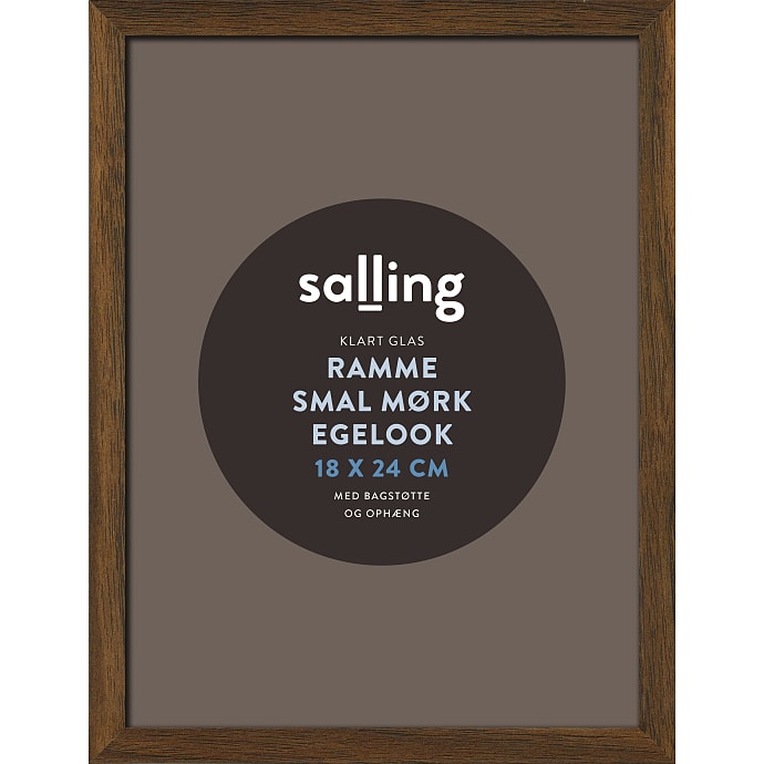 Salling Billedramme Mørk Egetræslook 18x24 cm