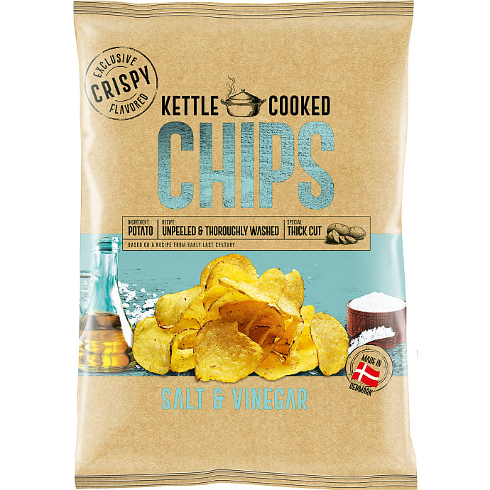 Chips m. salt og eddike