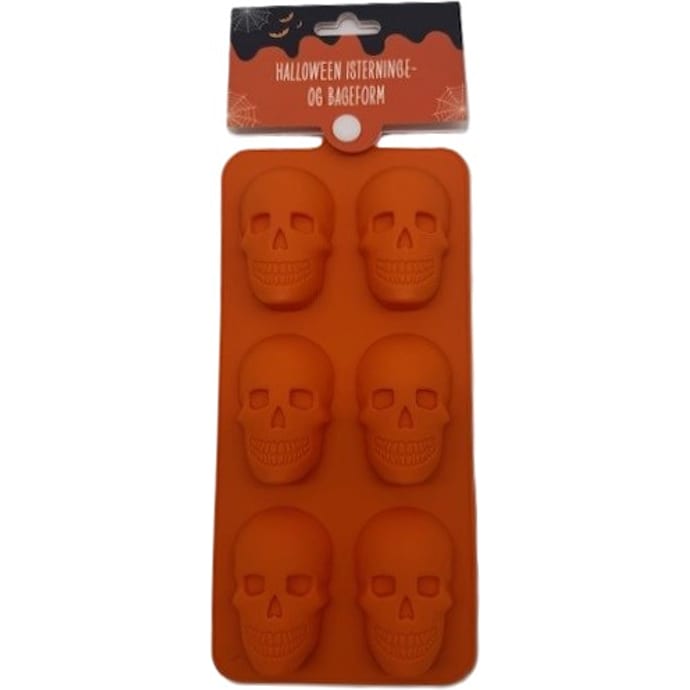 Halloween mini kranie form til 6 isterninger/chokolader