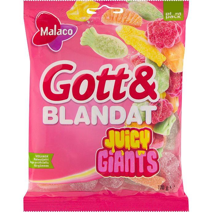 Malaco Godt & Blandet Juicy Giants