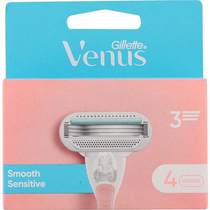 Gillette Barberblade 3-blads 4 stk