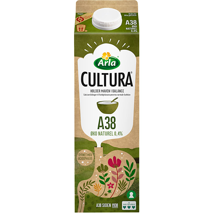 Syrnet mælk naturel 0,4% fedt øko