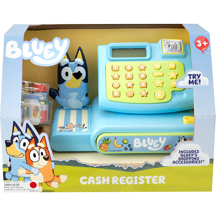 Bluey Kasseapparat med Tilbehør