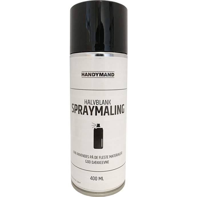 Handymand spraymaling halvblank sort