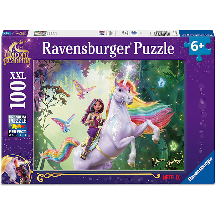 Ravensburger Unicorn Academy puslespil - 100 brikker – produktbillede