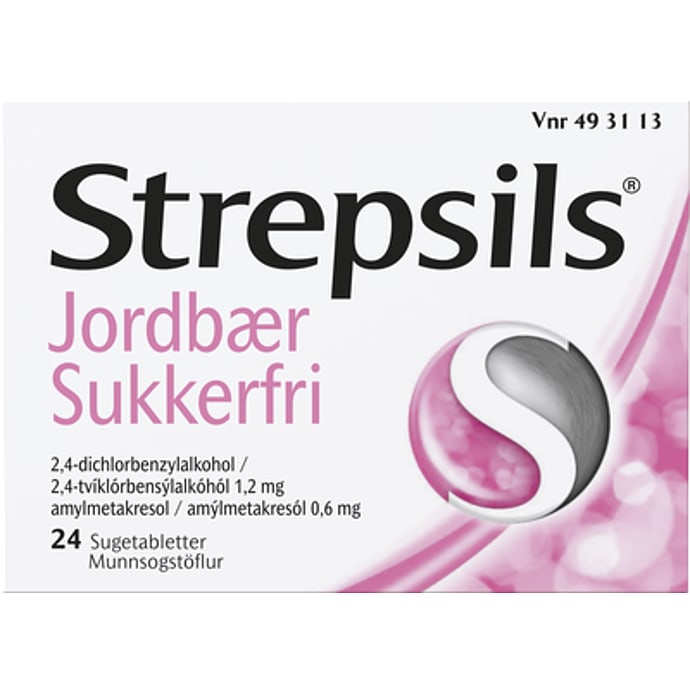 Sugetabletter m. jordbær sukkerfri