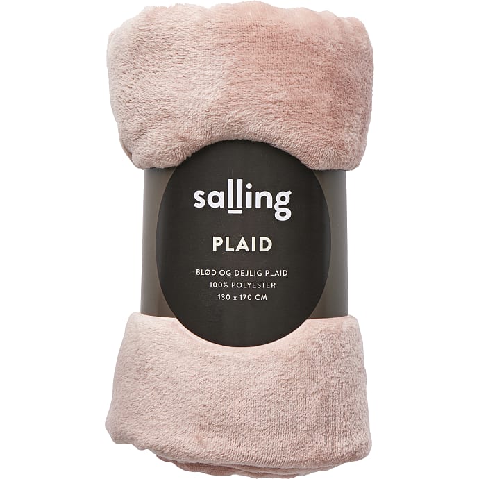 Salling coral fleece plaid rosa