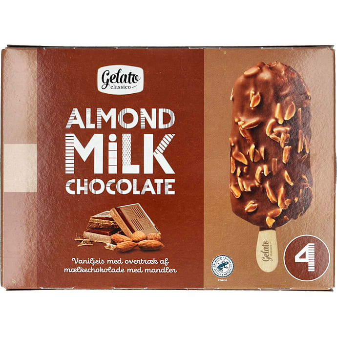Gelato Classico Mælkeis med Mandler