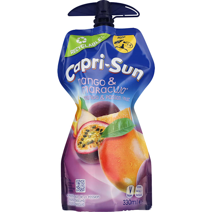 Frugtdrik m. mango og passionsfrugt