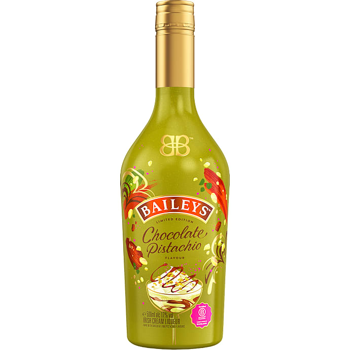 Baileys cremelikør med chokolade- og pistaciesmag