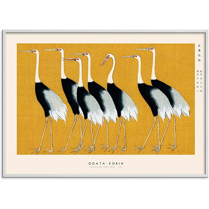 Citatplakat Japanese Red Crown Crane
