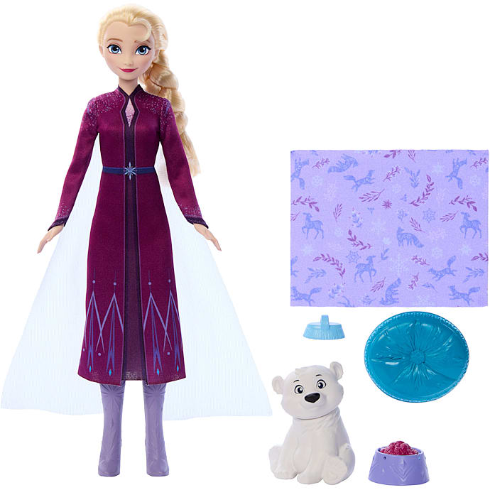 Disney Frost Elsa dukke og isbjørneunge