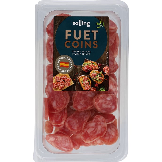 Salling Lufttørret spansk Fuet pølse stykker