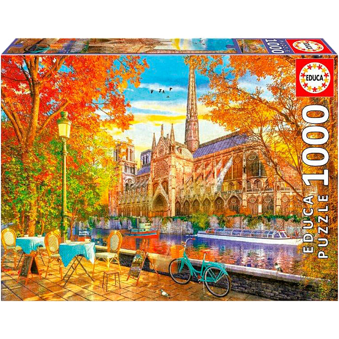 Educa Puzzle Notre Dame i Efteråret