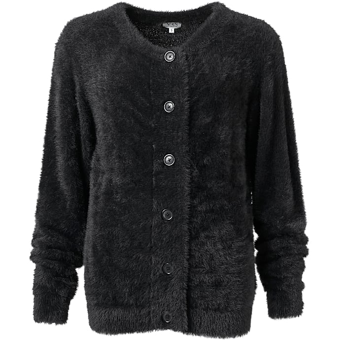 VRS dame cardigan str. XL - sort 1 stk.