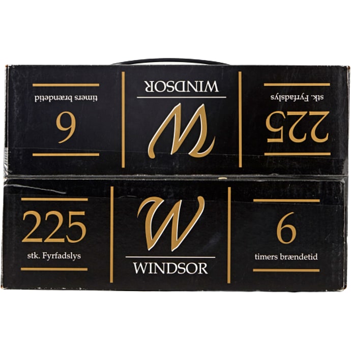 Windsor fyrfadslys 225-pak - Hvid