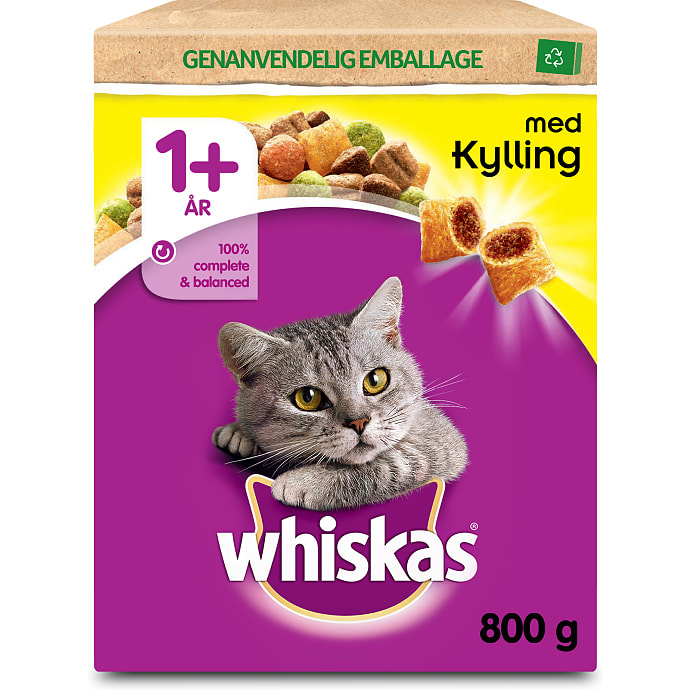 Whiskas Tørfoder Kylling 800 g