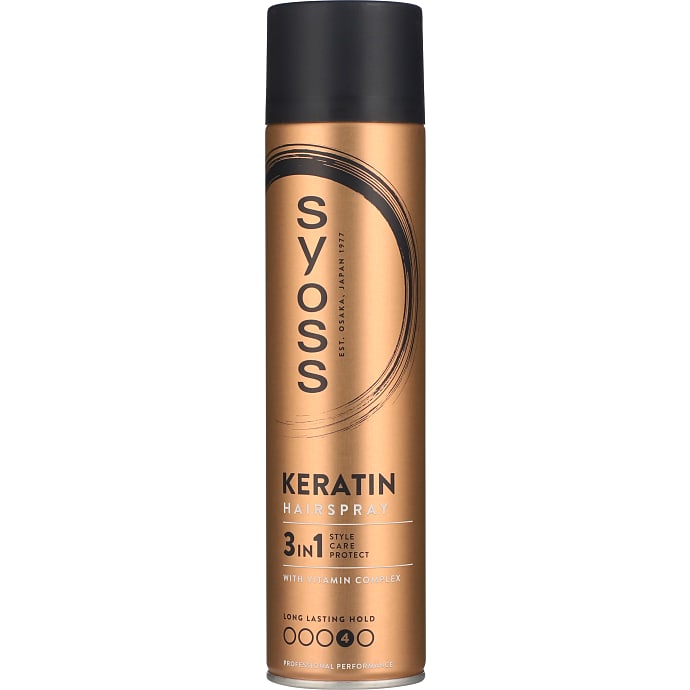 Hårspray m. keratin
