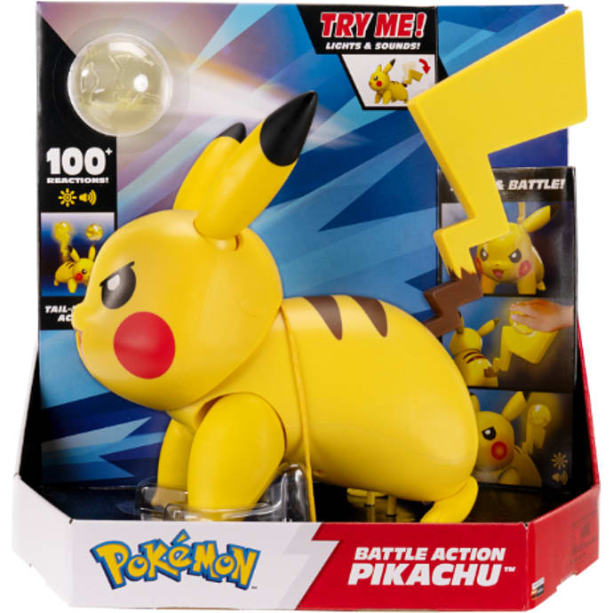Pokémon Battle Action Pikachu interaktiv figur 30 cm