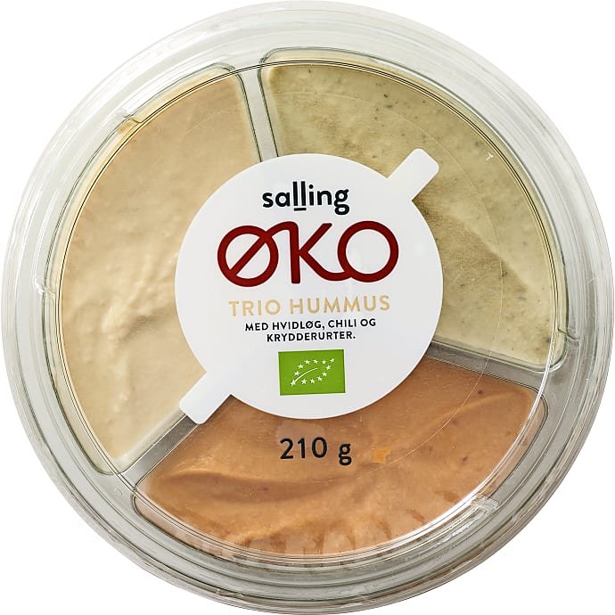 Salling ØKO Hummus med Hvidløg, Chili og Krydderurter