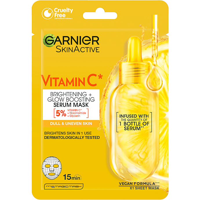 Super Hydrating + Brightening ansigtsmaske m. C-vitamin og hyaluronsyre